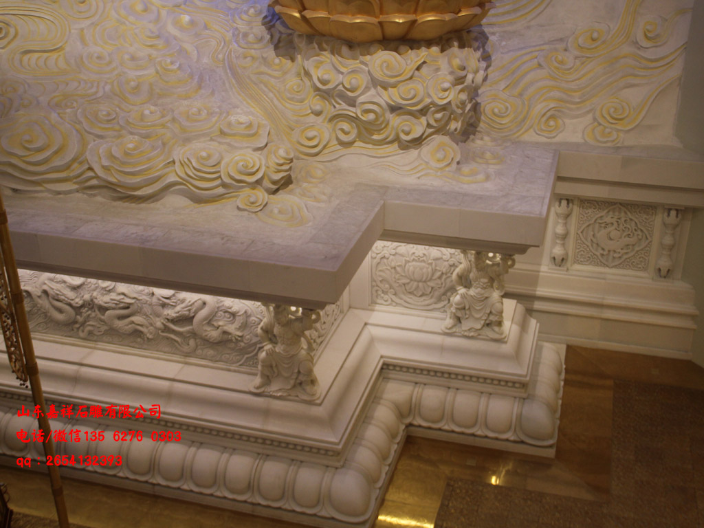 寺院石雕佛臺圖片